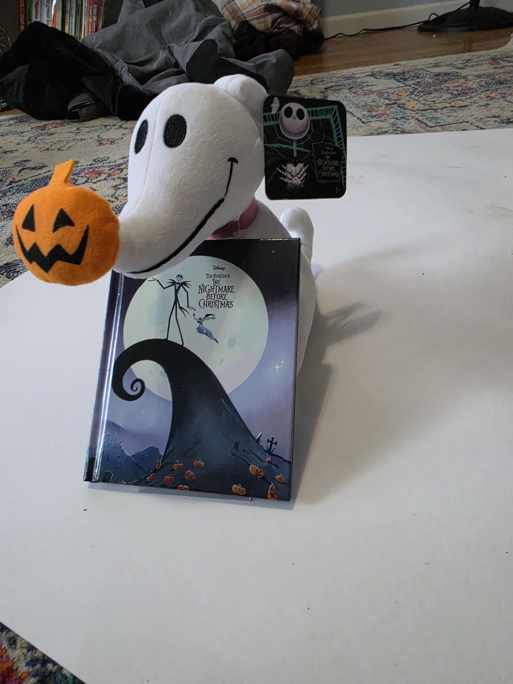Disney's Tim Burton's The Nightmare Before Christmas Zero Plush, Book